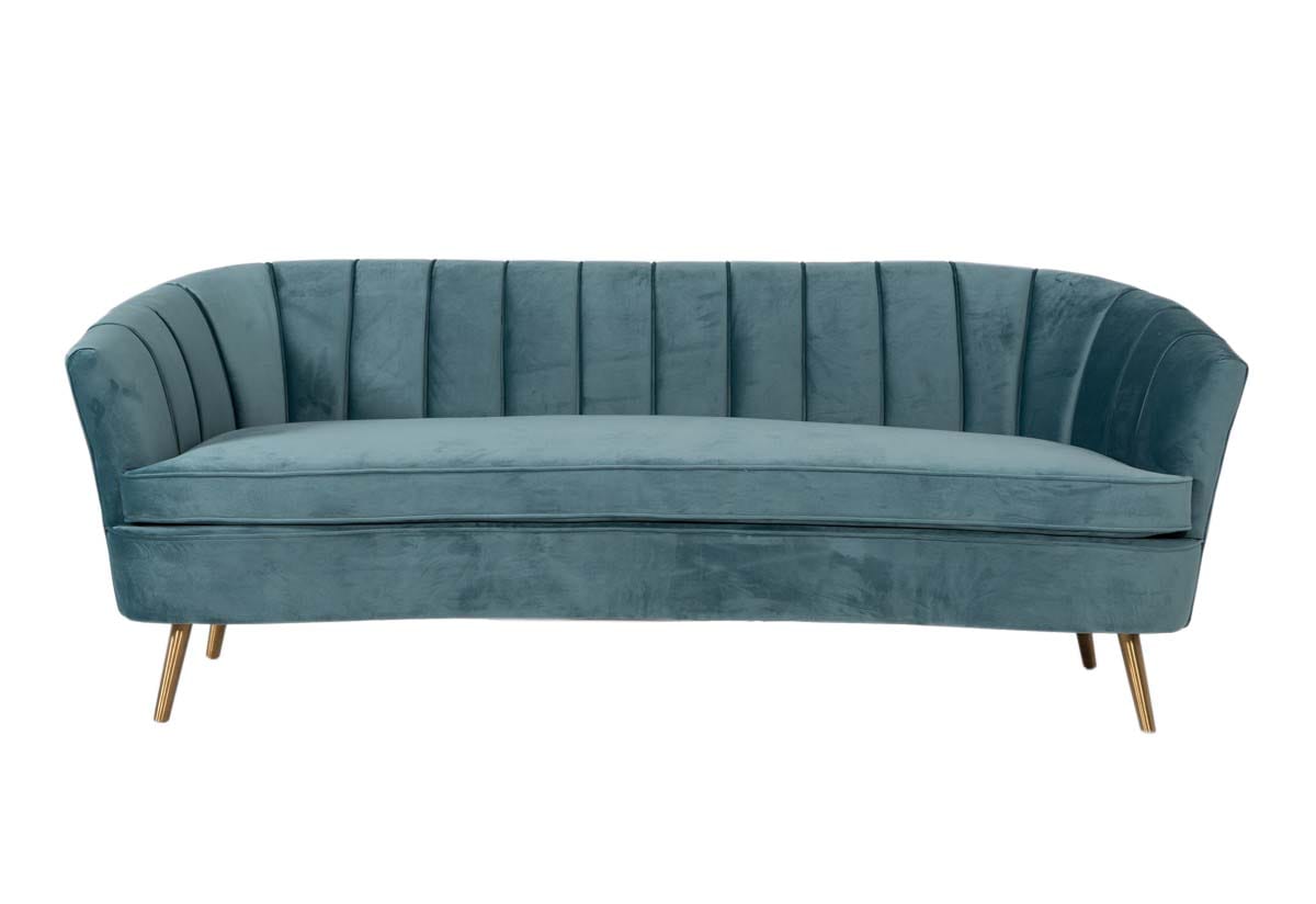 Divani Casa Vaughn Modern Blue Velvet Sofa By Vig Furniture Divani Casa Vaughn Modern Blue Velvet Sofa By Vig Furniture