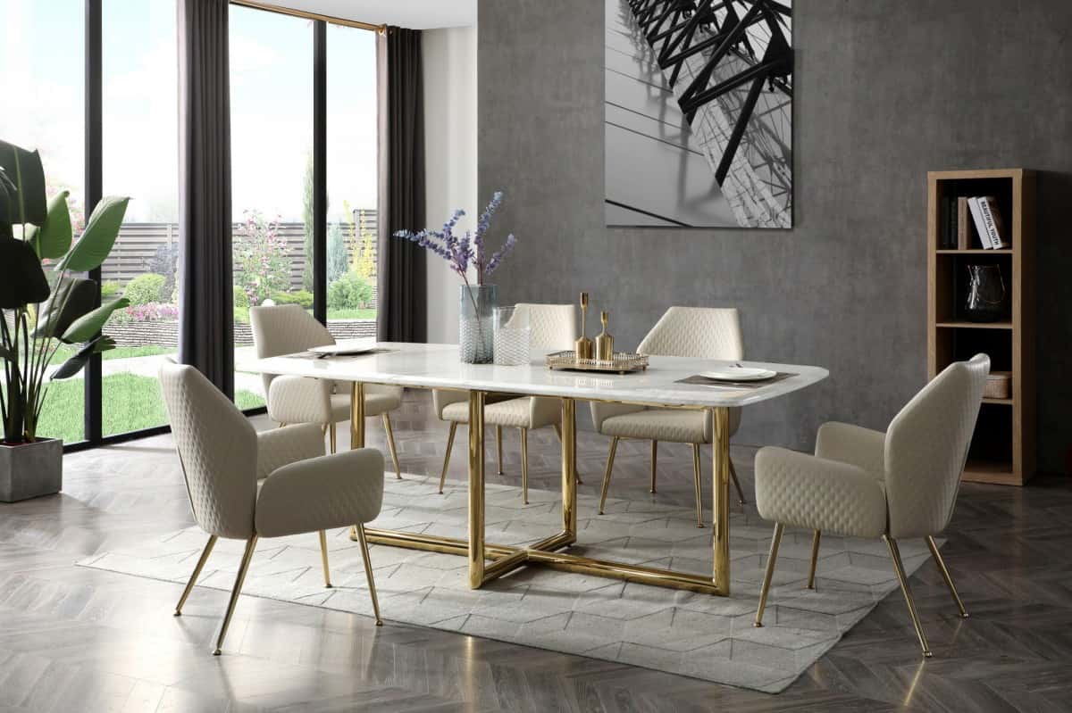 Modrest Houston - Round Modern Dining Table