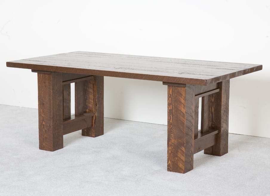 Barnwood Mission Dining Table 42 X84 By Viking Log Furniture
