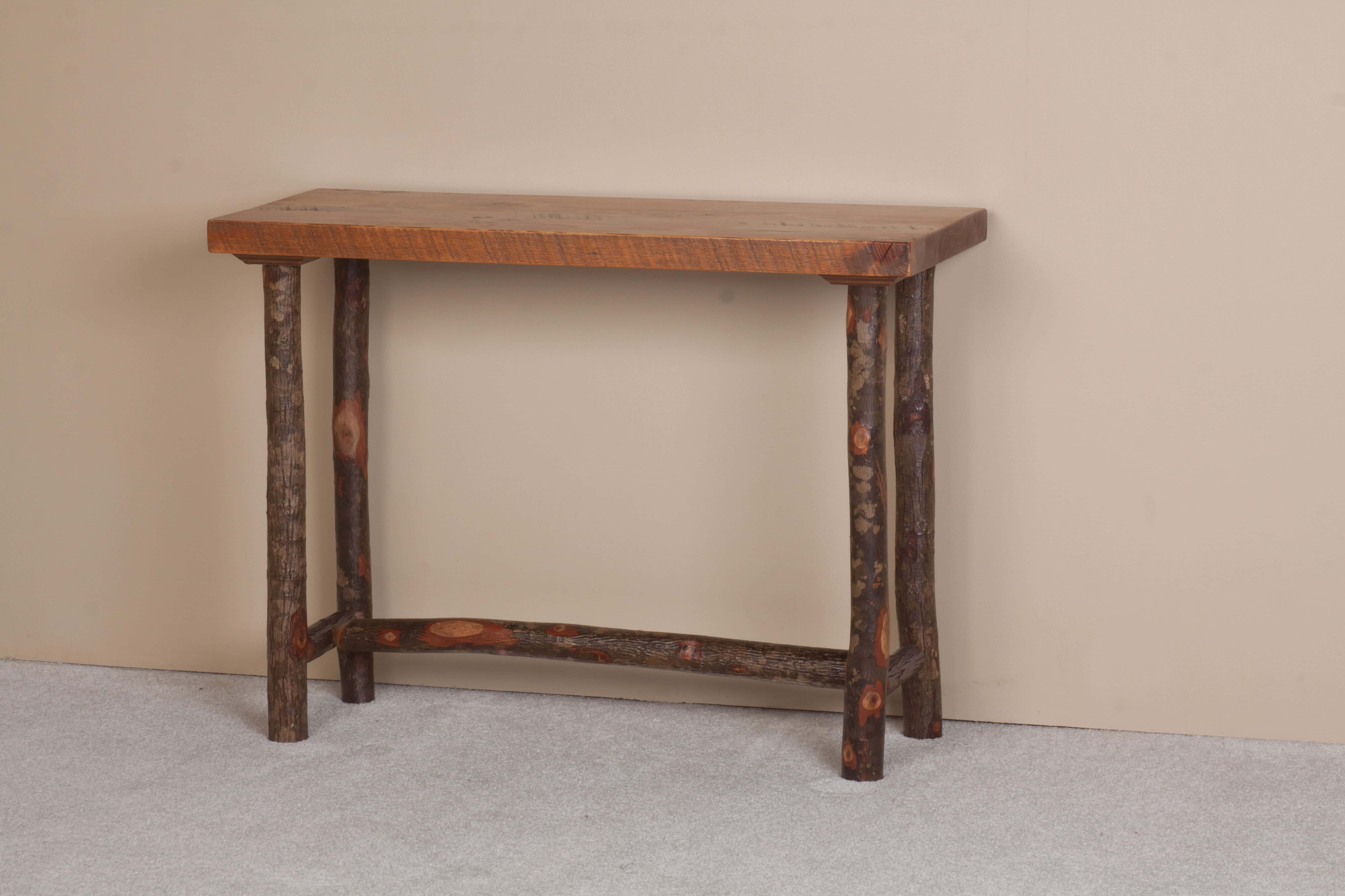 Sawtooth Hickory Honey Pine Sofa Table at Futonland