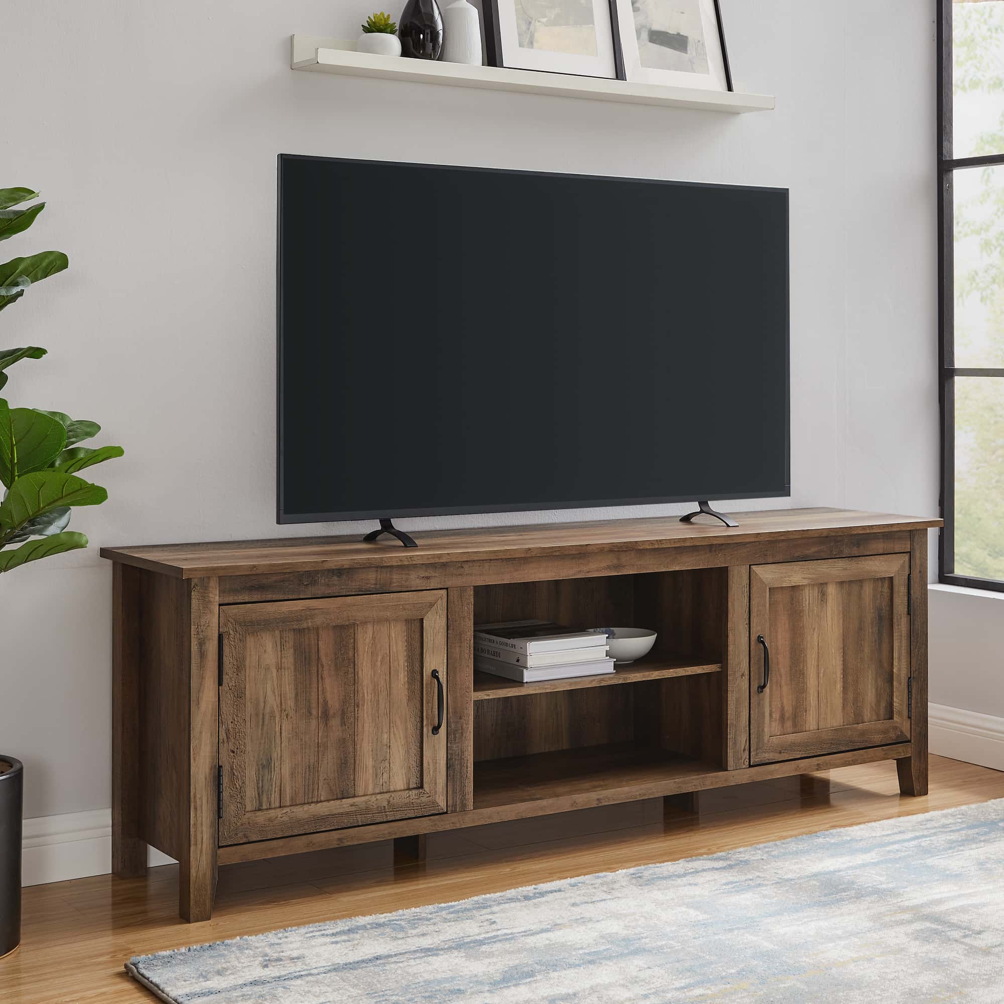 Walker edison modern 2024 farmhouse tv stand