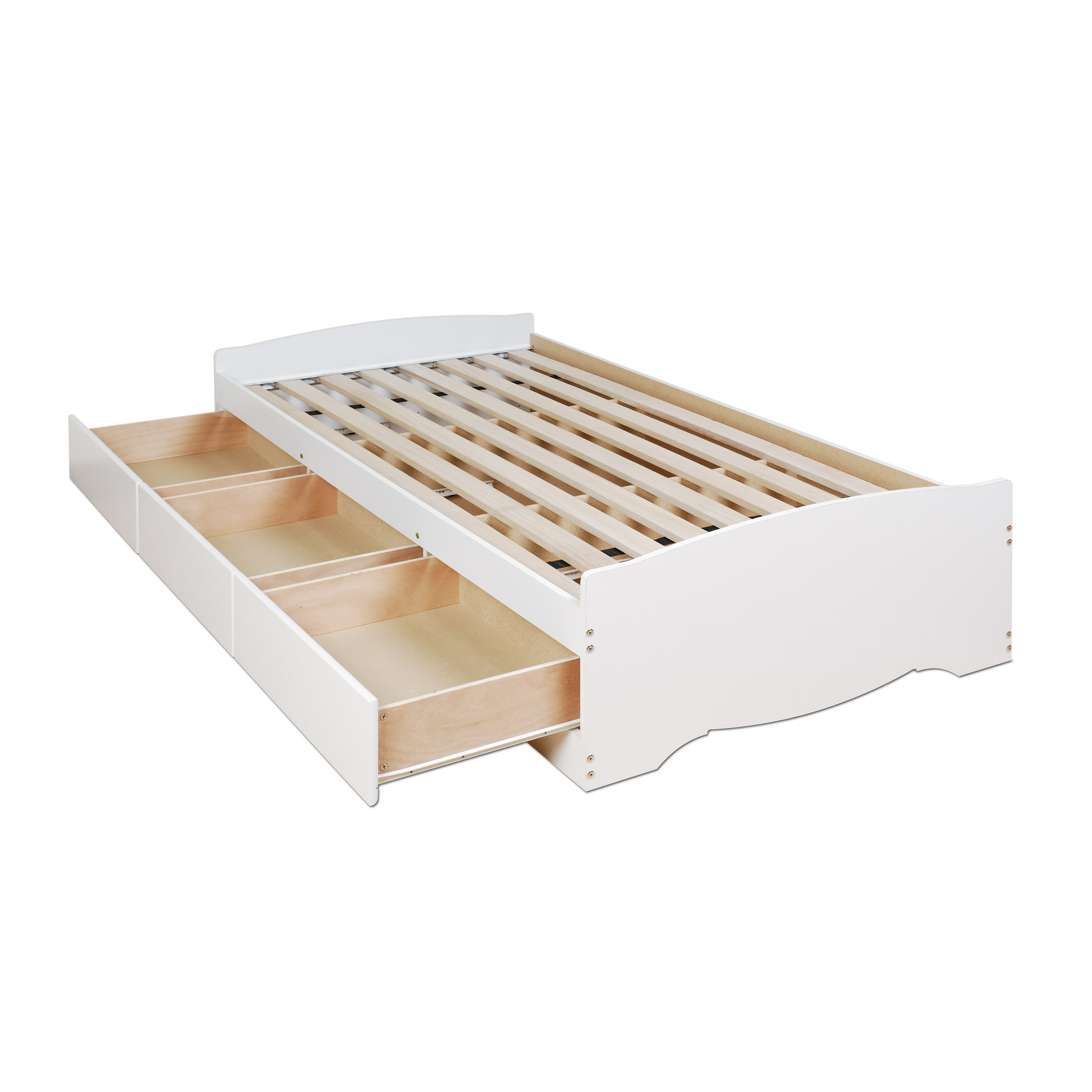 Twin Platform Storage Bed (3 Drawers)