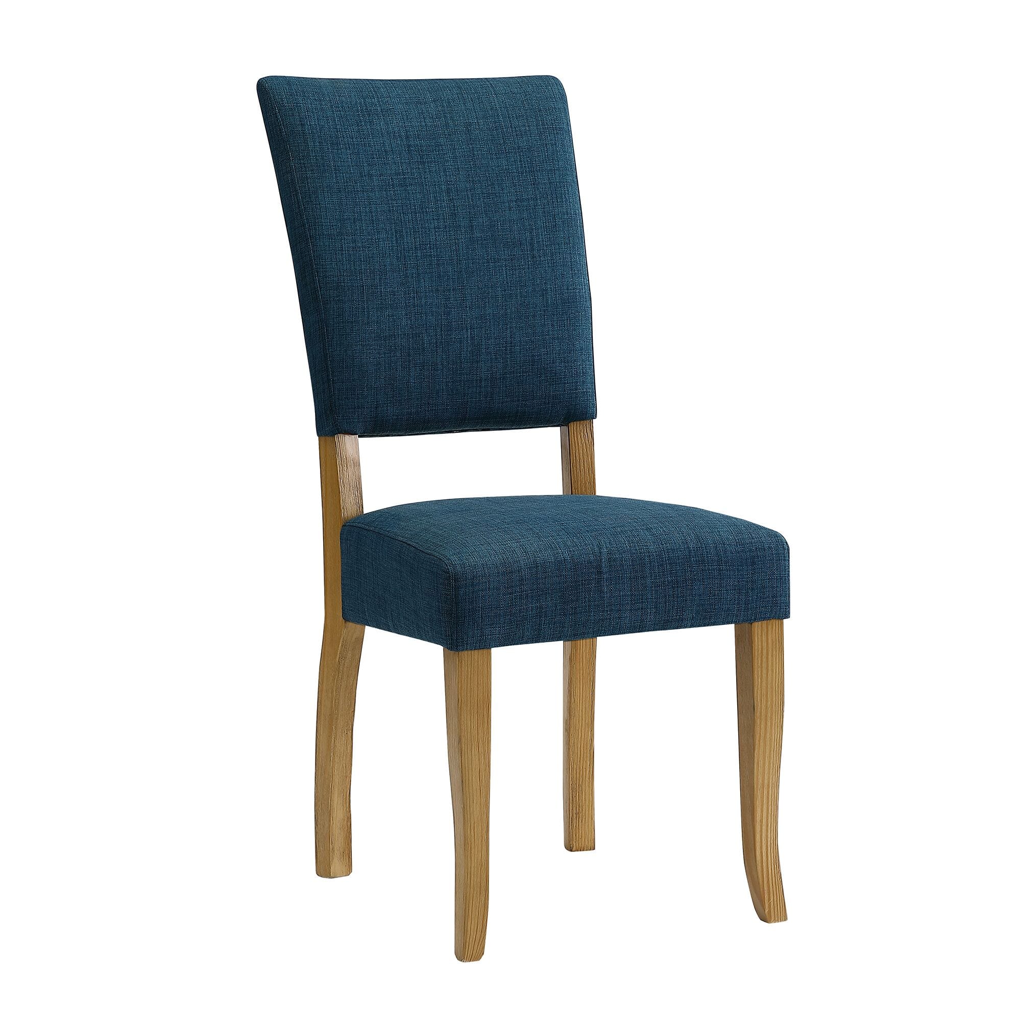 Upholstered Parsons Dining Chair Set Of 2 Blue By Walker Edison