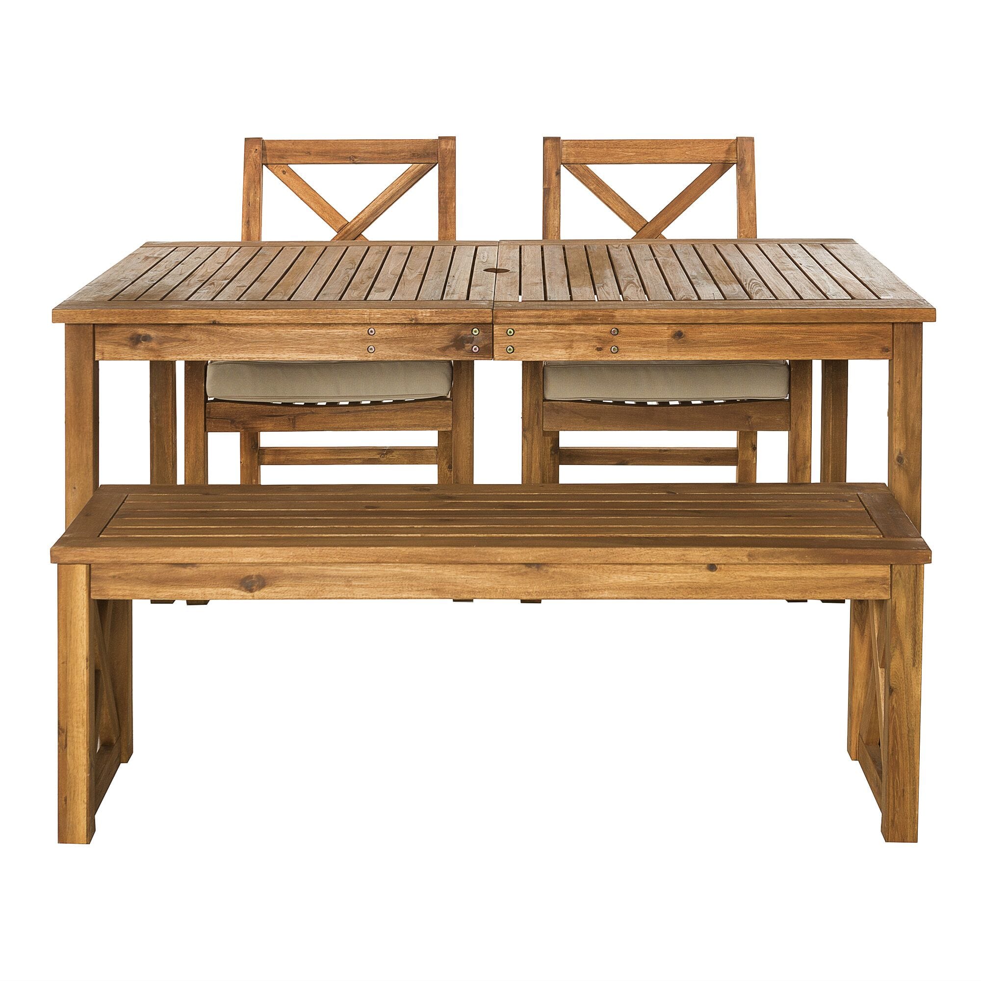 4-Piece Patio Dining Set - Brown by Walker Edison