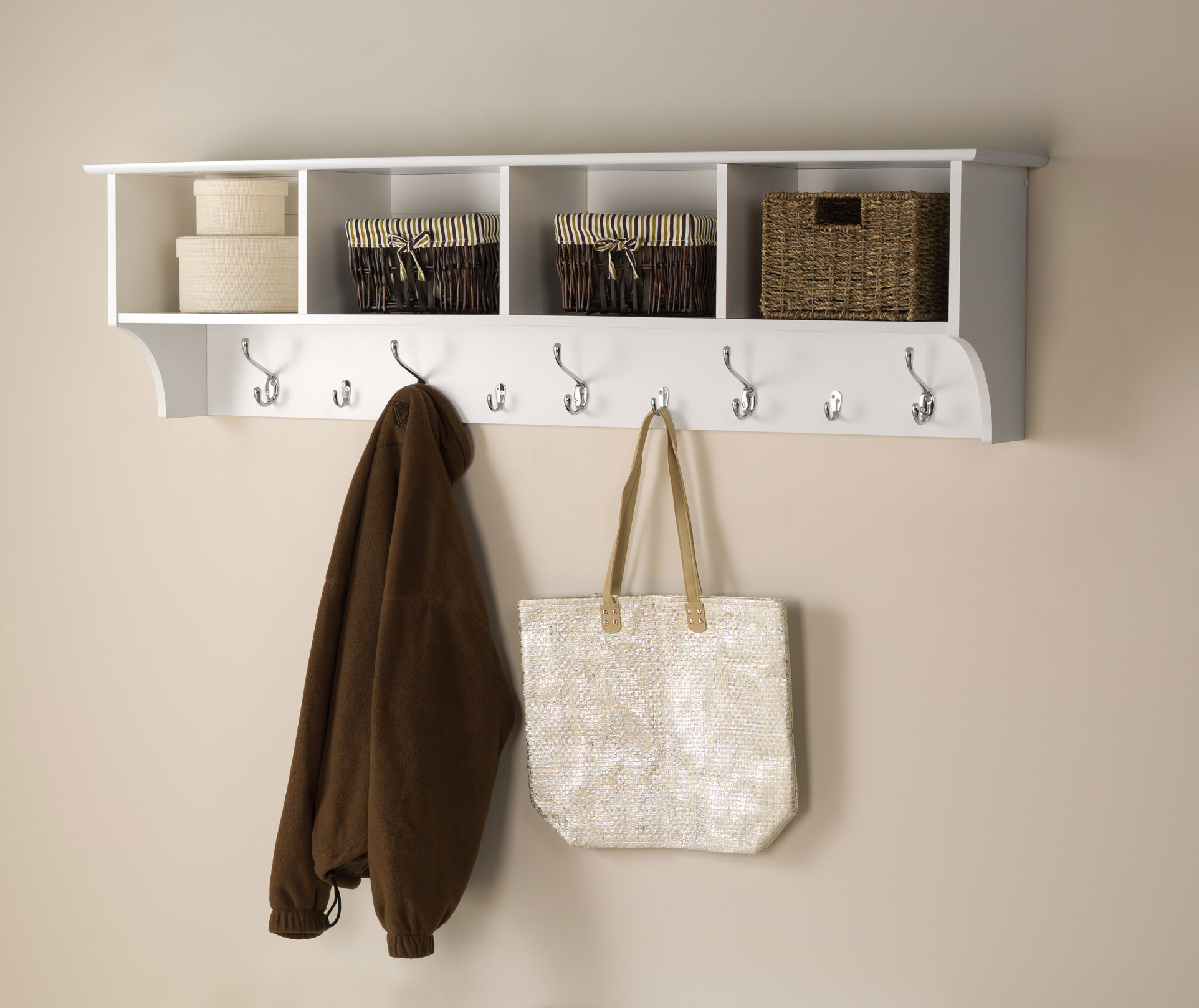 60 Inch Wide Hanging Entryway Shelf by Prepac