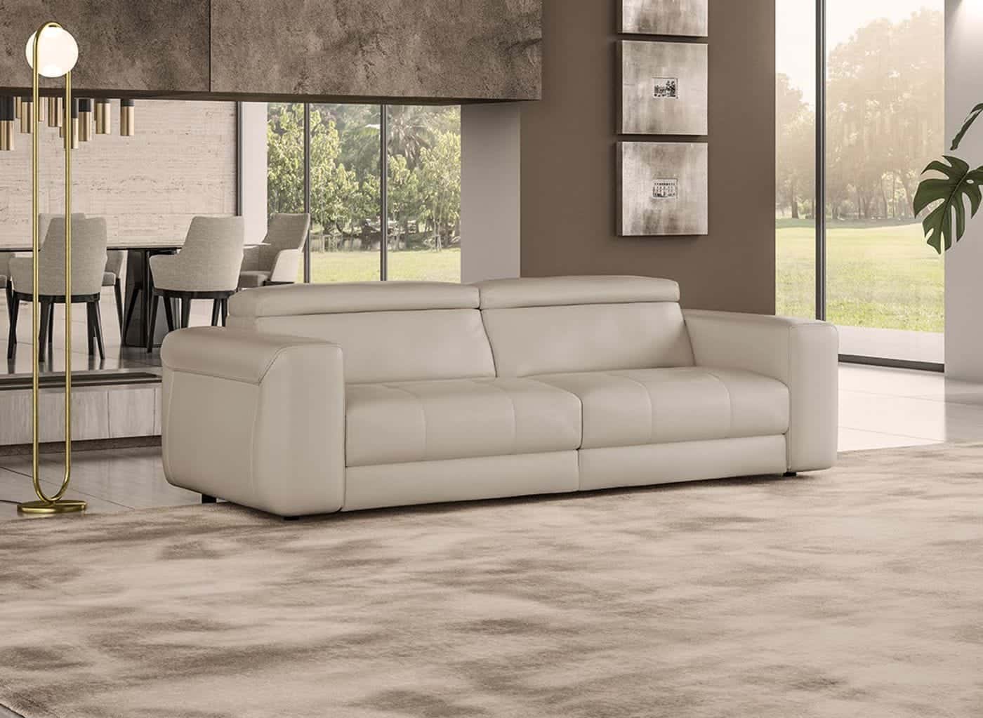 Leather sofa sleepers queen size discount