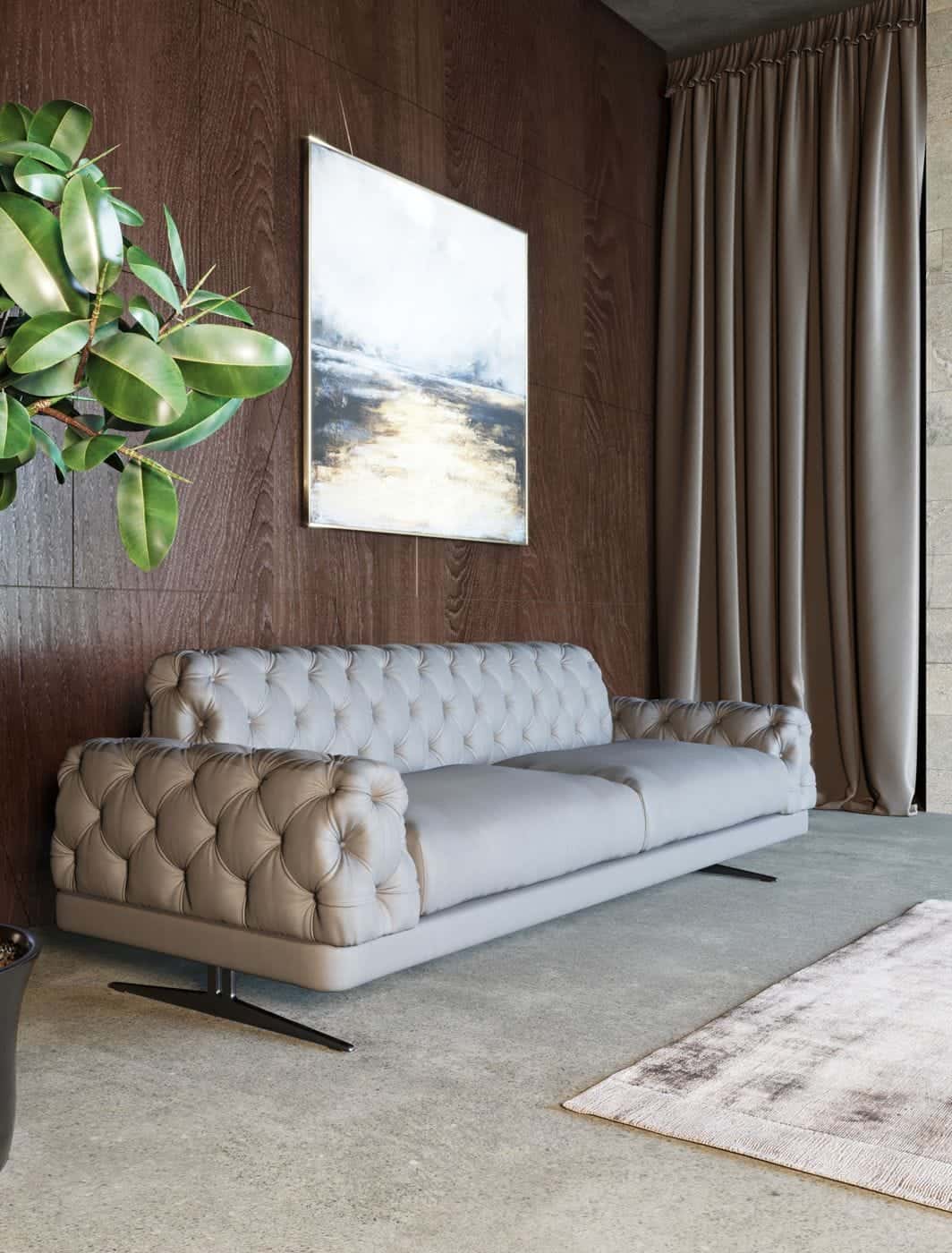 Divani Casa Sepulveda - Modern Grey Fabric Sofa by VIG Furniture