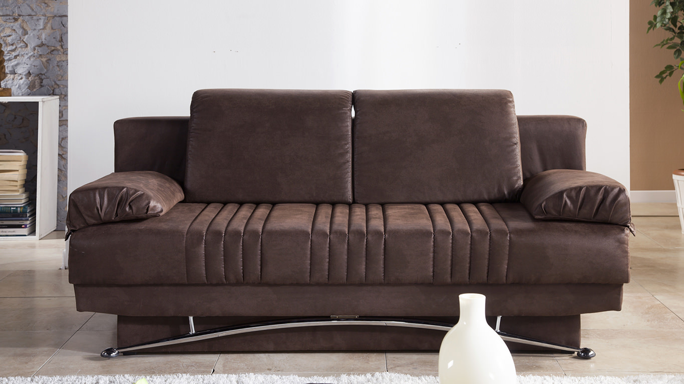 Fantasy Chocolate Convertible Sofa Bed By Istikbal Furniture