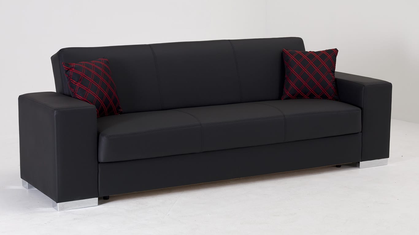 Kobe Santa Glory Black Sofa Bed by Istikbal Furniture