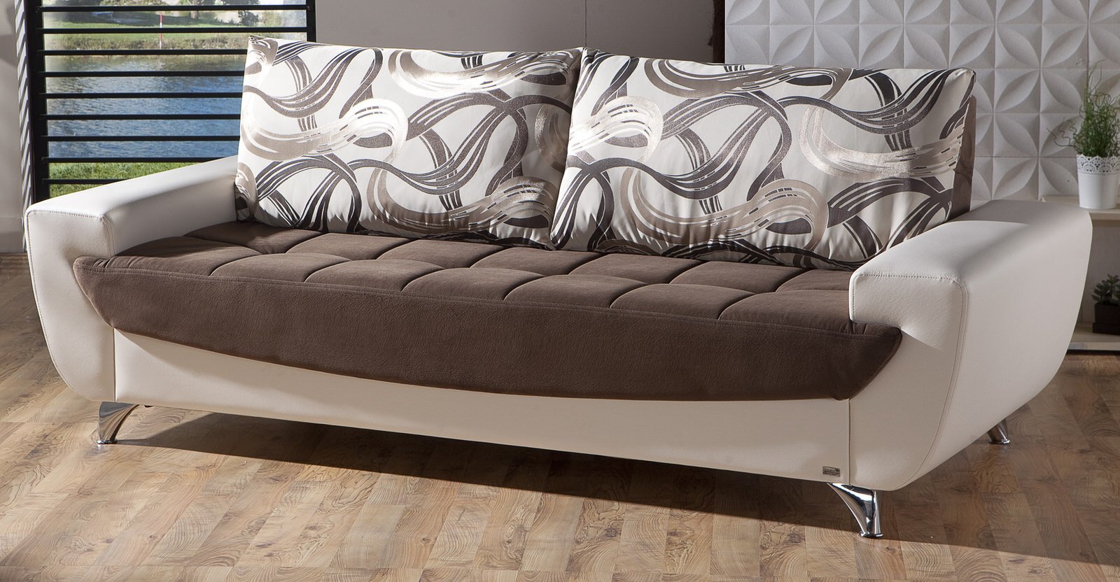 Legro Best Brown Convertible Sofa Bed By Istikbal Furniture