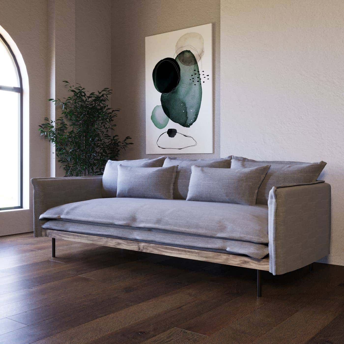 Divani Casa Mathis - Modern Grey Fabric Sofa by VIG Furniture