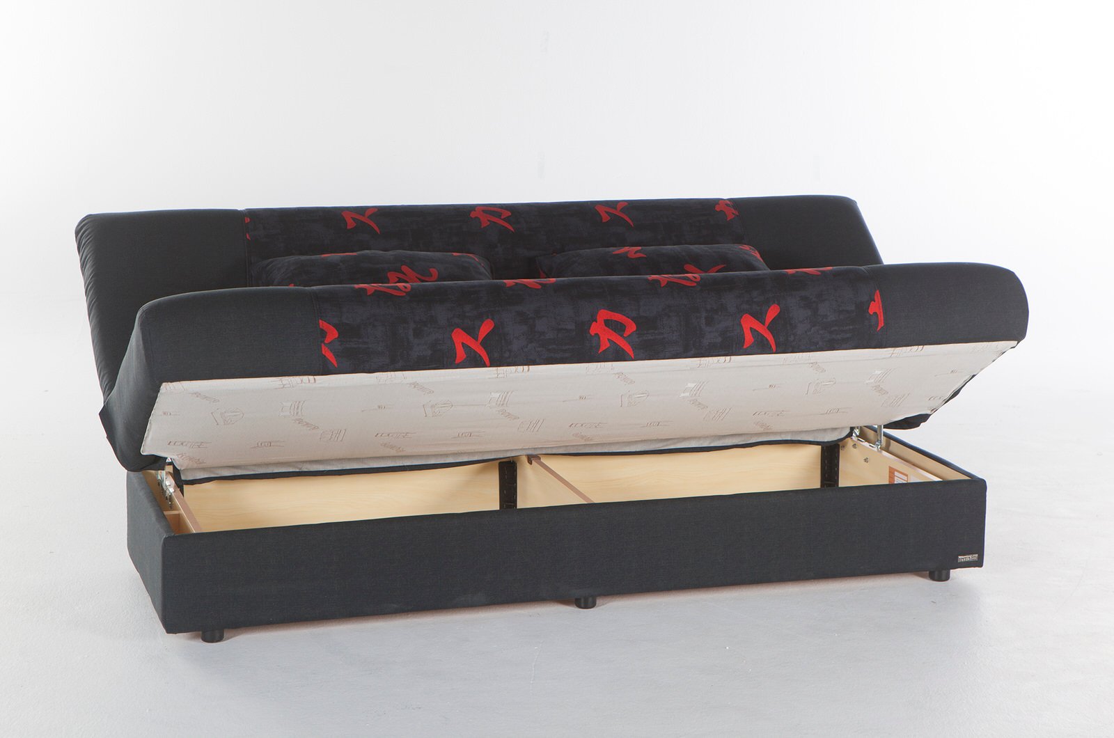 Regata Click Clack Sofa Bed (Escudo Black) Bellona