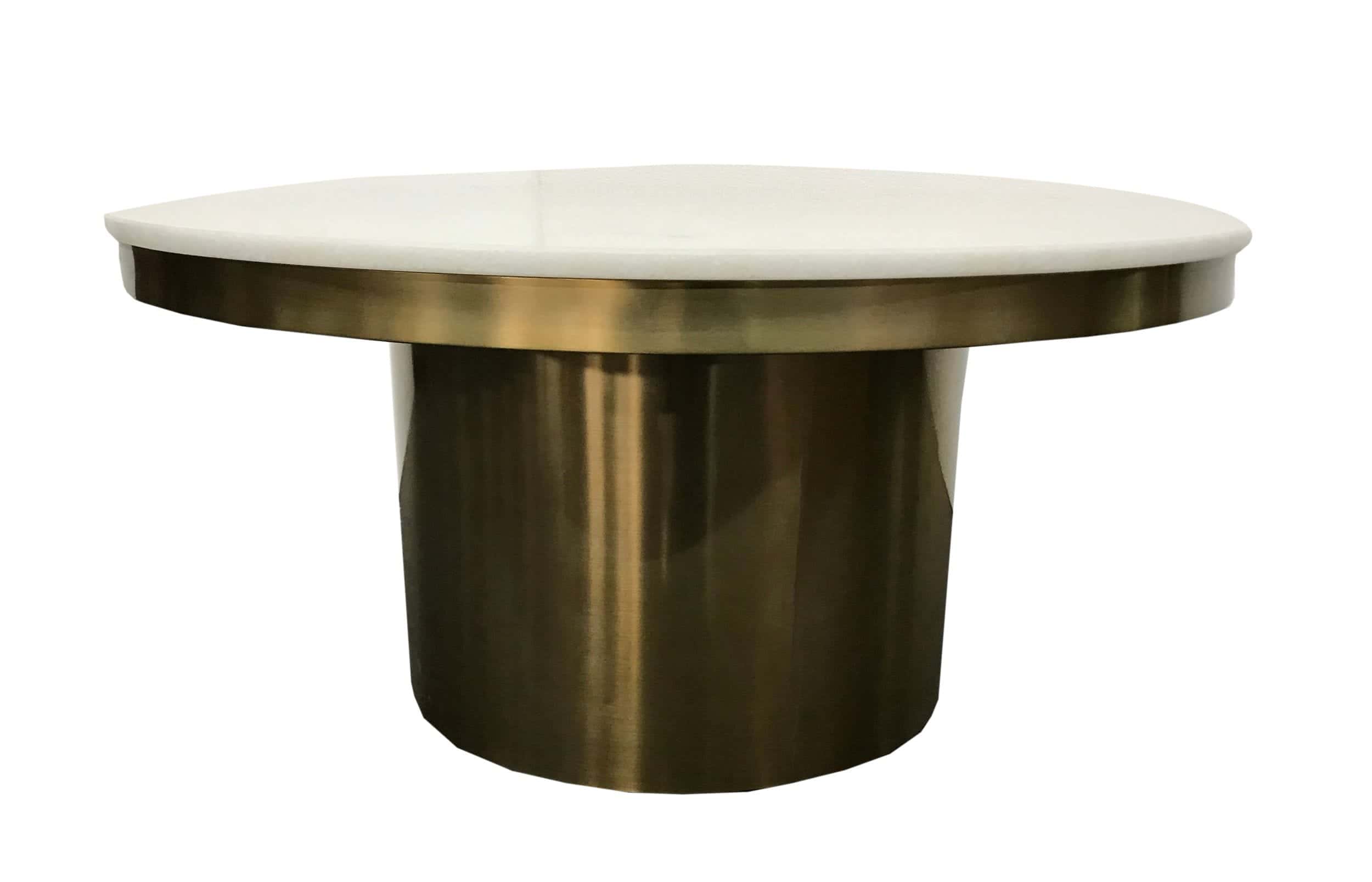Fascinating modrest coffee table Modrest Rocky Glam White Gold Coffee Table By Vig Furniture