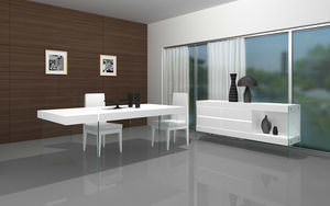 Cloud High Gloss Gray Buffet by J&M Furniture