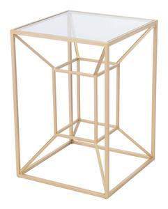 Mid Century Modern Coffee Table - White Faux Marble/Gold by Walker Edison