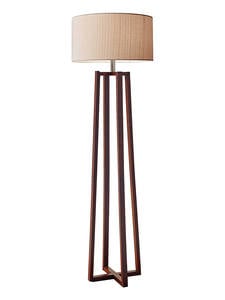 Quinn Floor Lamp (Walnut) by Adesso Furniture