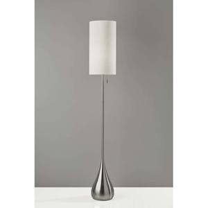 Christina Floor Lamp (Brushed Steel) by Adesso Furniture