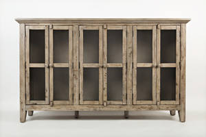 Rustic Shores Watch Hill Weathered Grey 70 Inch Accent Cabinet by Jofran Furniture