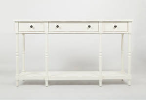 Stately Home Antique White 60 Inch Console by Jofran Furniture