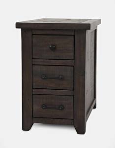 Madison County Barnwood Harris Power Chairside Table by Jofran Furniture