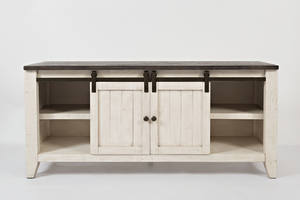 Madison County Vintage White 60 Inch Console Table by Jofran Furniture