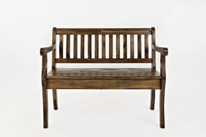 Artisan's Craft Dakota Oak Storage Bench by Jofran Furniture