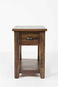Artisan's Craft Dakota Oak Chairside Table by Jofran Furniture
