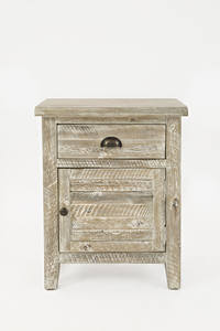 Artisan's Craft Washed Grey Accent Table by Jofran Furniture