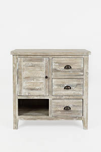 Artisan's Craft Washed Grey Accent Chest by Jofran Furniture