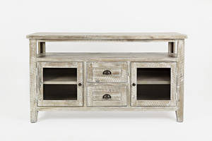 Artisan's Craft Washed Grey Storage Console by Jofran Furniture