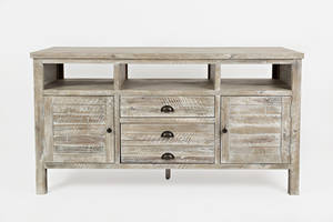 Artisan's Craft Washed Grey 60 Inch Media Console by Jofran Furniture