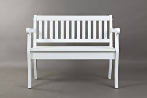 Artisan's Craft Weathered White Storage Bench by Jofran Furniture