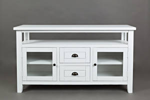 Artisan's Craft Weathered White Storage Console by Jofran Furniture