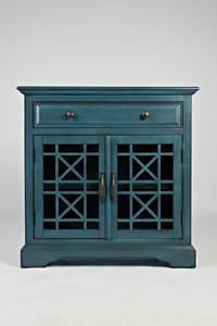 Craftsman Antique Blue Accent Chest by Jofran Furniture