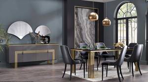 Carlino Dining Table (Carlino Marble) by Bellona