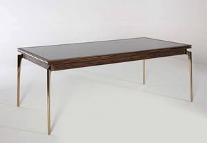 Montego Dining Table (Montego Walnut/Carlino Marble) by Bellona