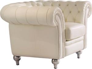 287 Ivory Leather Chair by ESF