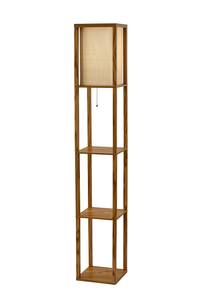 Wright Shelf Floor Lamp (Natural) by Adesso Furniture