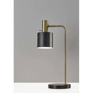 Emmett Desk Lamp (Antique Brass/ Black) by Adesso Furniture