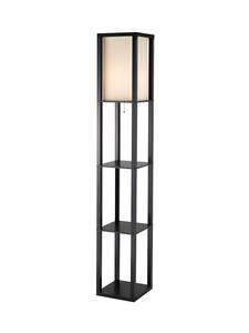 Titan Tall Shelf Floor Lamp (Black) by Adesso Furniture