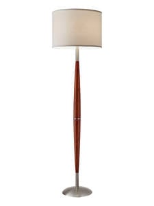 Hudson Floor Lamp (Dark Maple) by Adesso Furniture