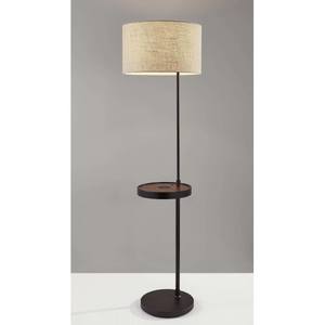 Oliver AdessoCharge Shelf Floor Lamp (Black) by Adesso Furniture