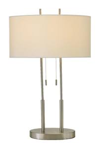 Duet Table Lamp (Brushed Steel) by Adesso Furniture