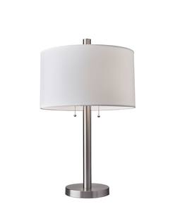 Boulevard Table Lamp (Brushed Steel) by Adesso Furniture