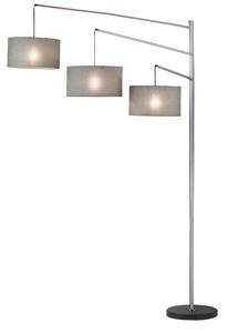 Wellington Arc Lamp (Brushed Steel) by Adesso Furniture