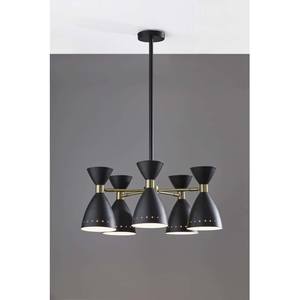Oscar Pendant (Black/Brass) by Adesso Furniture