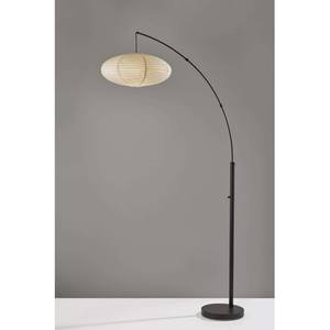 Corinne Arc Lamp (Black) by Adesso Furniture