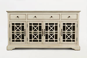 Craftsman Antique Cream 60 Inch Media Unit by Jofran Furniture