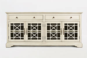 Craftsman Antique Cream 70 Inch Media Unit by Jofran Furniture