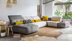 David Ferrari Natura - Modern Italian Light Taupe Fabric Sectional Sofa w/Recliner by VIG Furniture